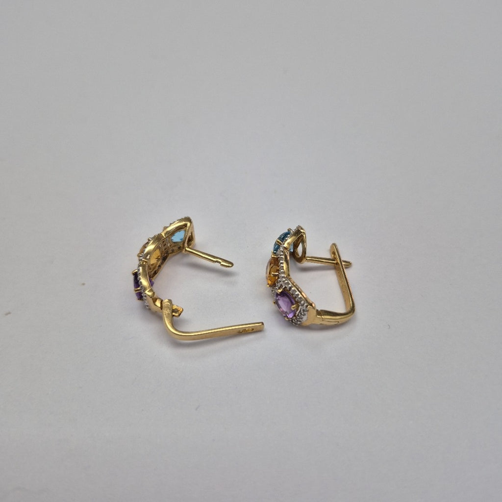 ARETES PAR ORO 14 K 5,10 GRMS (SEMINUEVO)