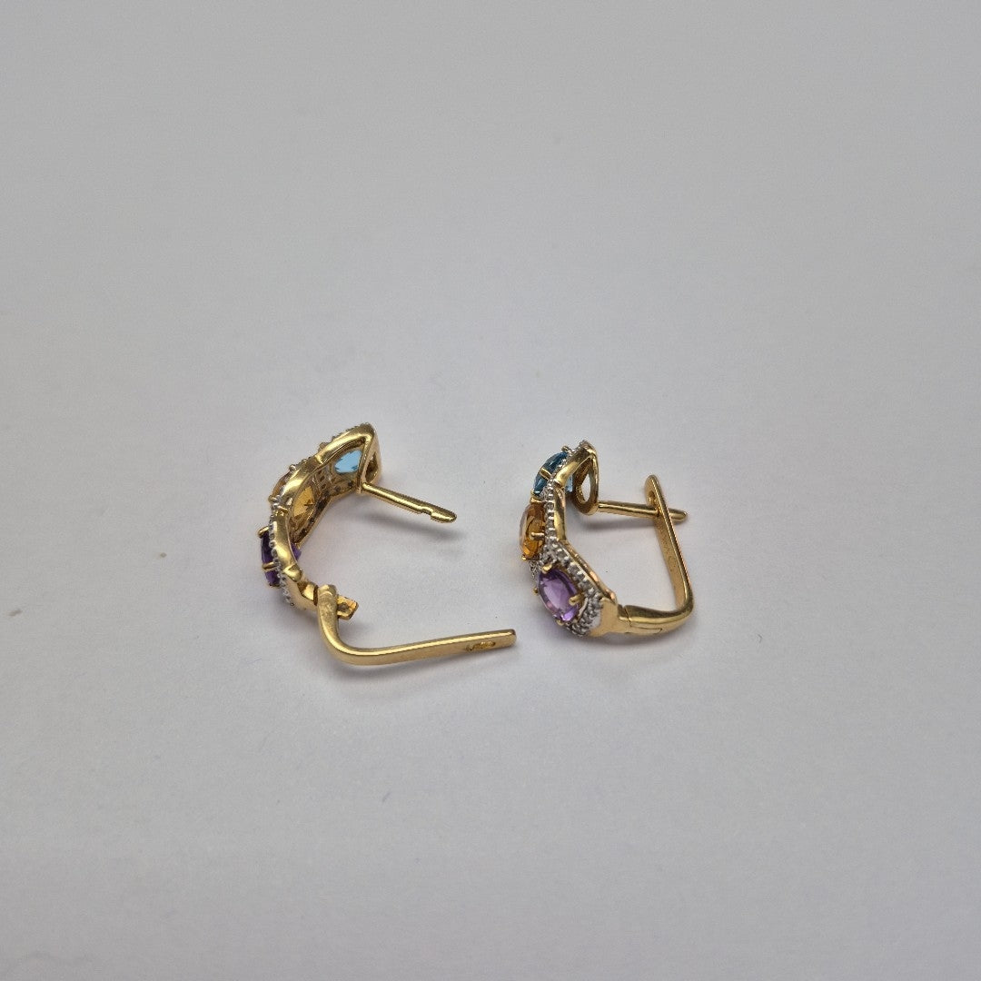 ARETES PAR ORO 14 K 5,10 GRMS (SEMINUEVO)
