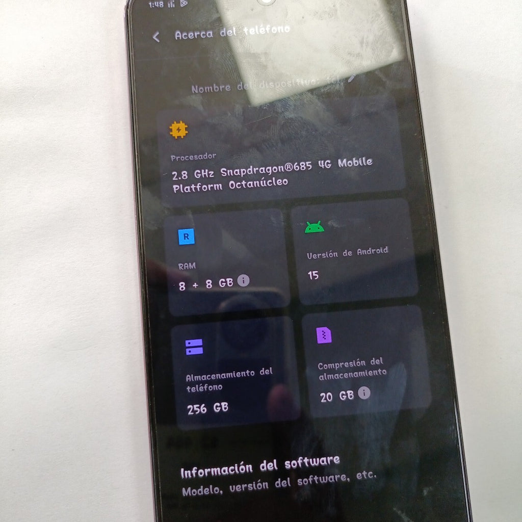 CELULAR VIVO V50 LITE V2441 (2025) 256 GB 8 GB RAM (SEMINUEVO)