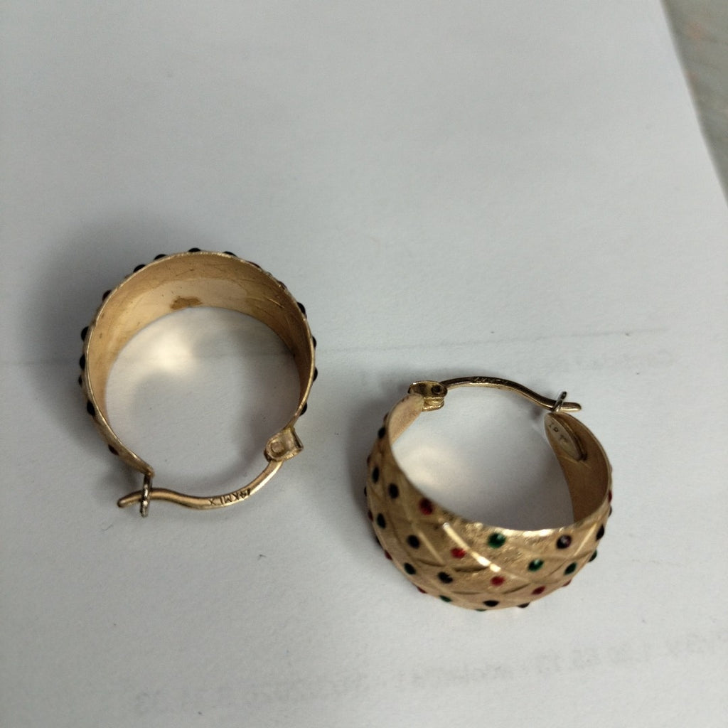 ARRACADAS PAR ORO 14 K 4,20 GRMS (SEMINUEVO)