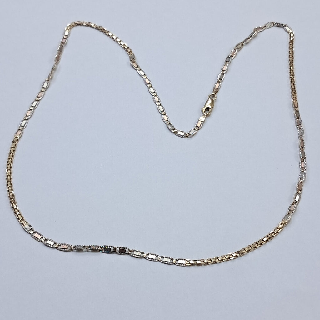 CADENA ORO COMBINADO 10 K 9.7 GRMS (SEMINUEVO)