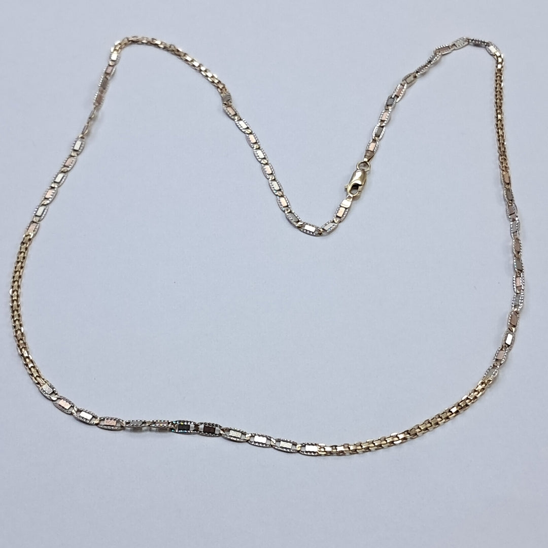 CADENA ORO COMBINADO 10 K 9.7 GRMS (SEMINUEVO)