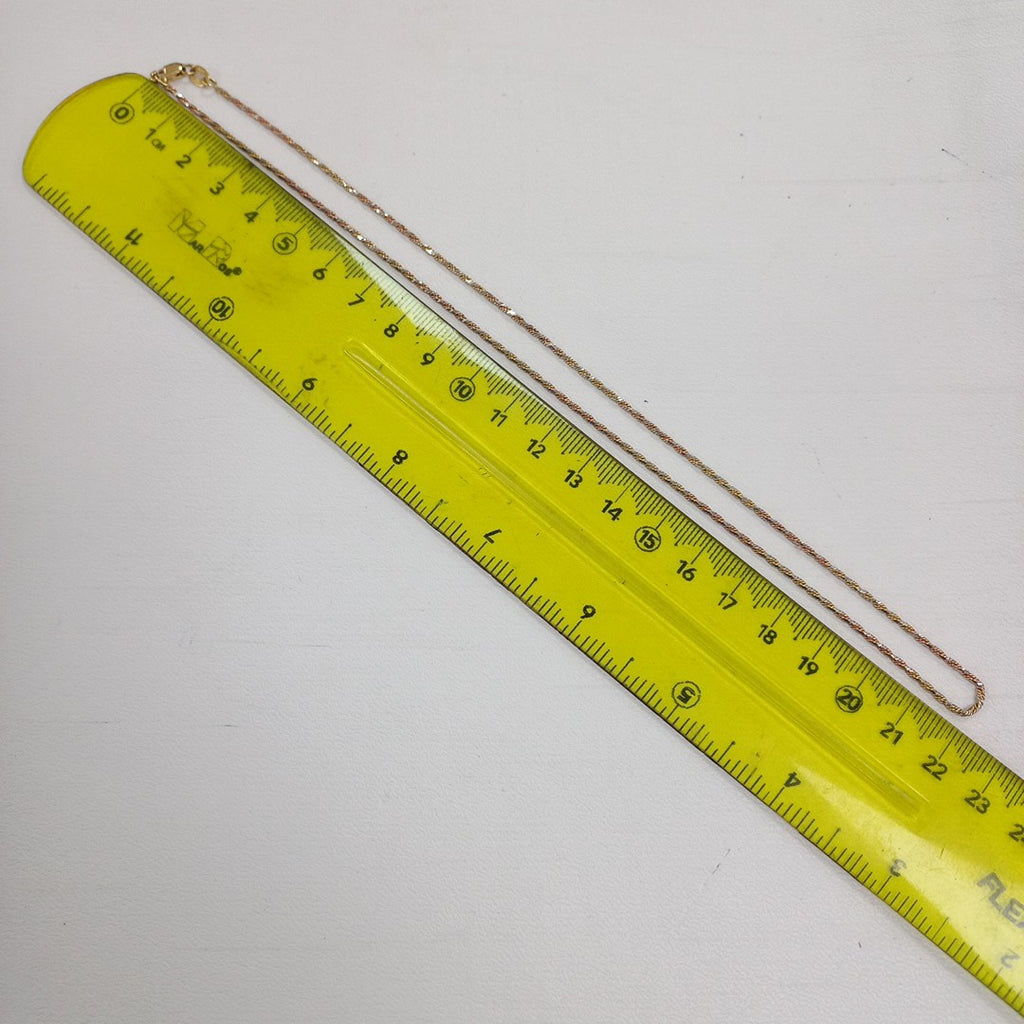 CADENA ORO, ORO COMBINADO 14 K 4.3 GRMS (SEMINUEVO)