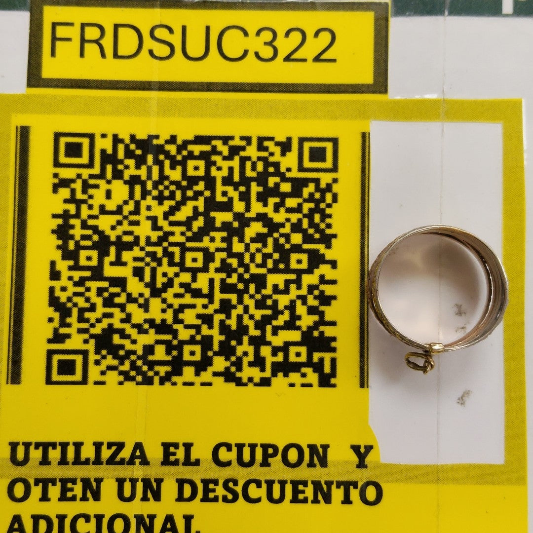 ANILLO ORO COMBINADO 10 K 3.5 GRMS (SEMINUEVO)
