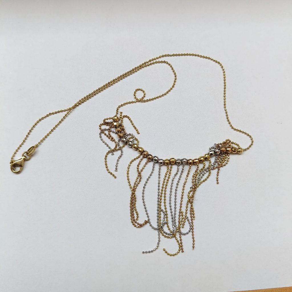 CADENA,GARGANTILLA ORO COMBINADO 14 K 6,20 GRMS (SEMINUEVO)