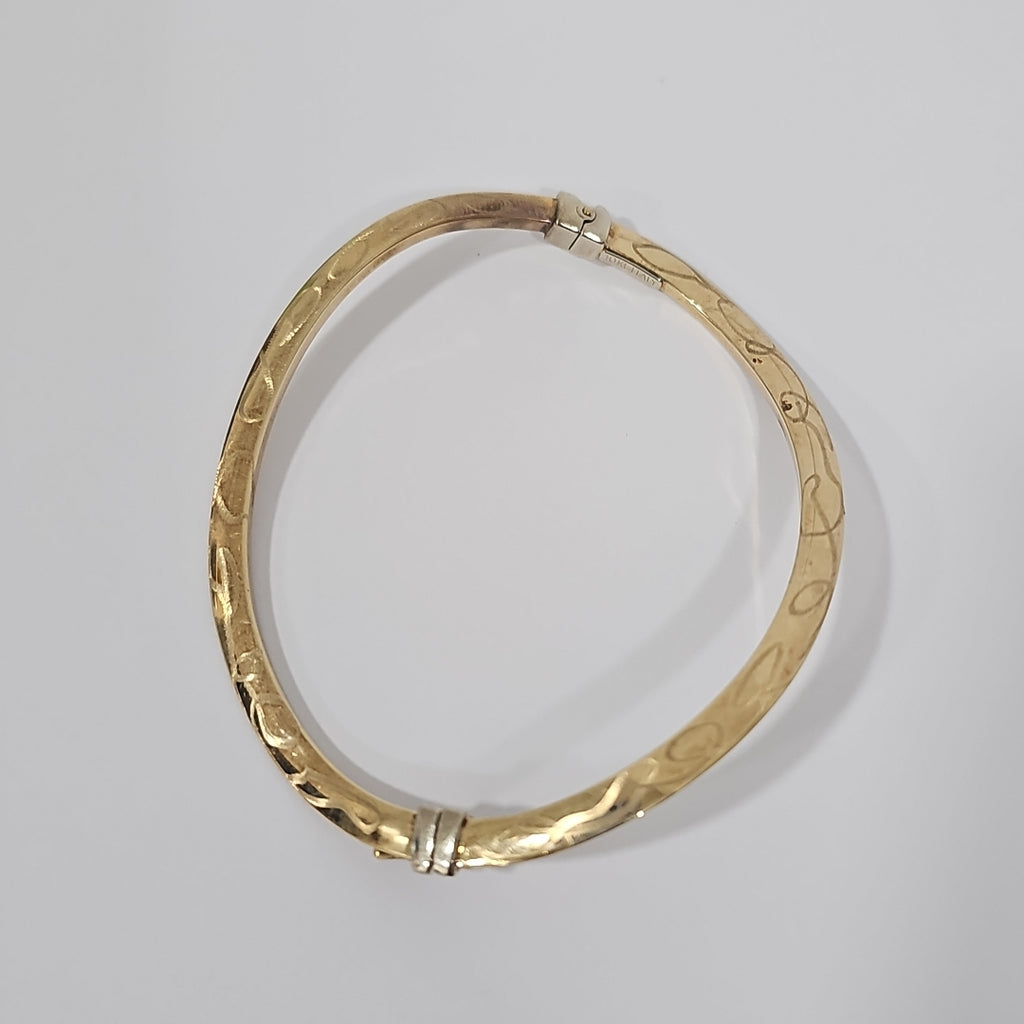 PULSERA RIGIDA ORO 10 K 4,40 GRMS (SEMINUEVO)