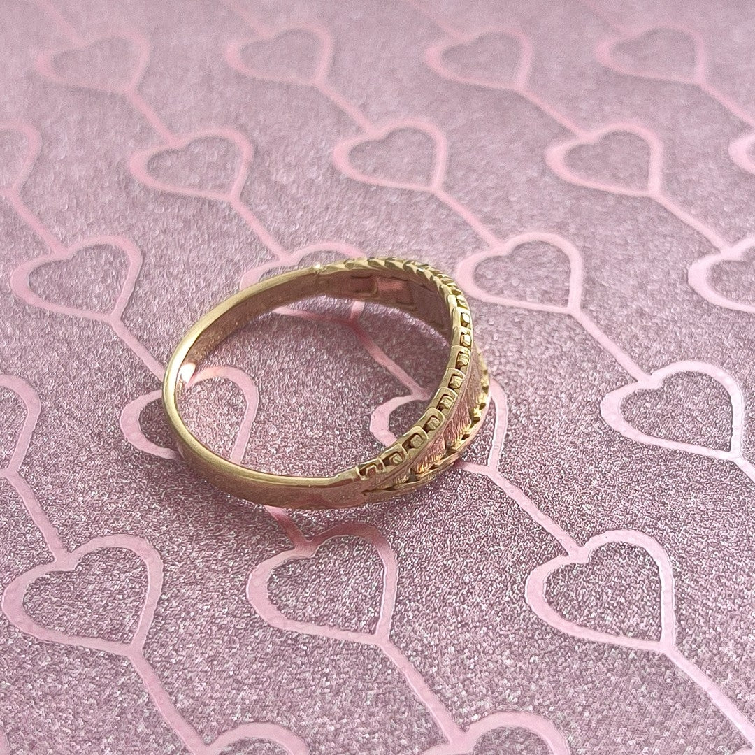 ANILLITO ORO COMBINADO 14 K 2.6 GRMS (SEMINUEVO)