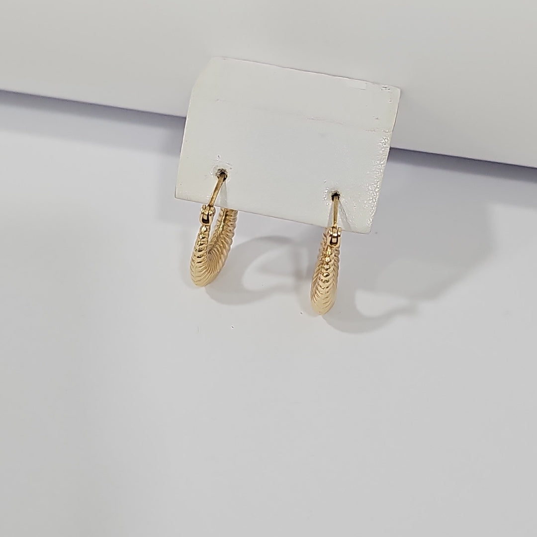 ARRACADAS PAR ORO 14 K 2,10 GRMS (SEMINUEVO)