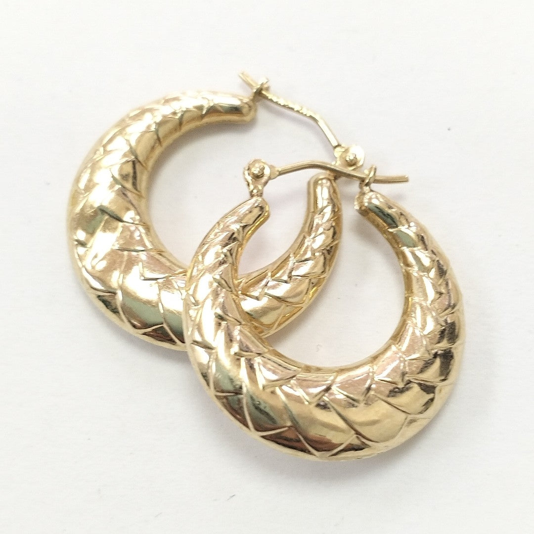 ARRACADAS PAR ORO 14 K 1.6 GRMS (SEMINUEVO)