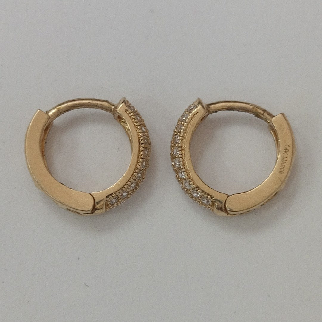 ARRACADAS PAR ORO 14 K 2.2 GRMS (SEMINUEVO)