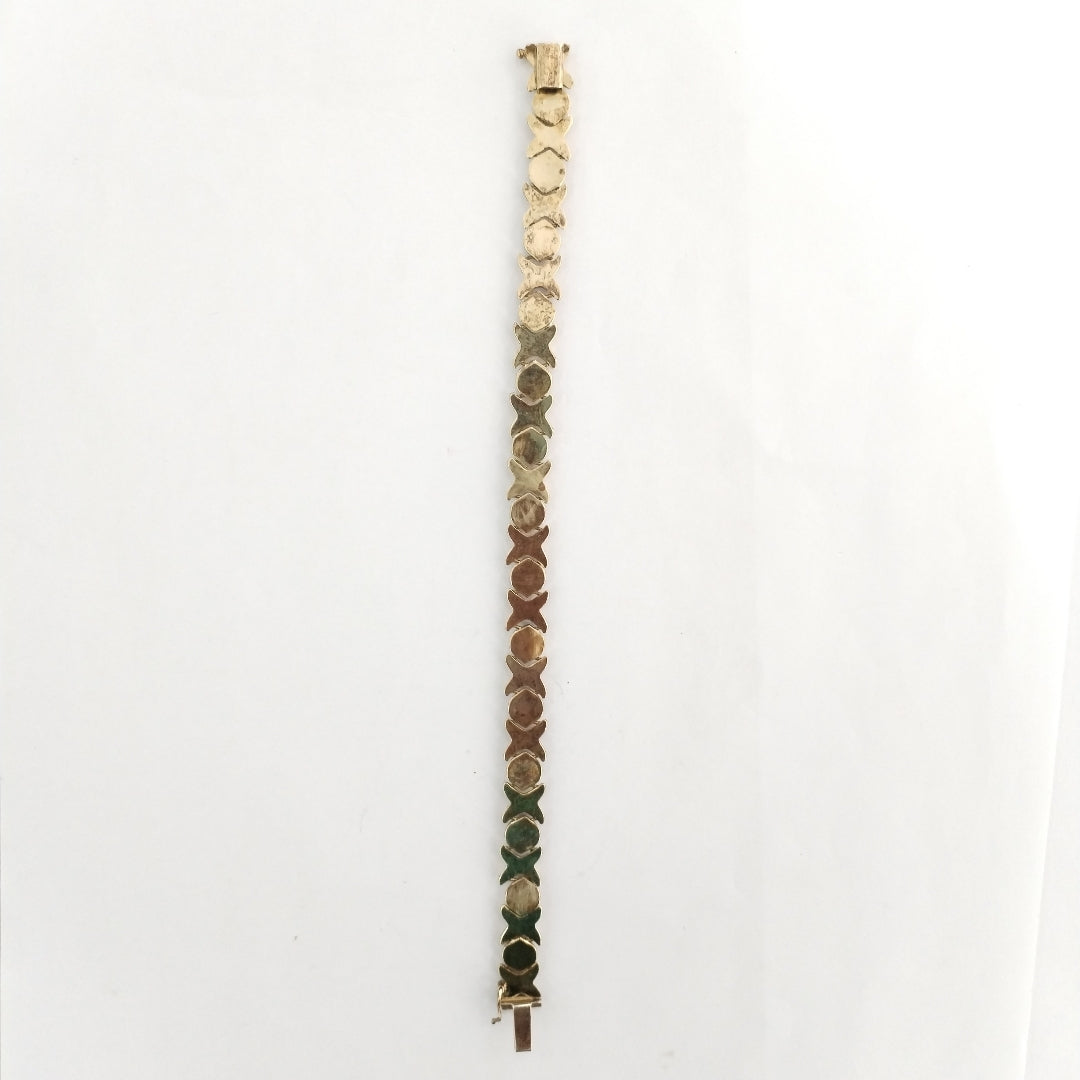 PULSERA ORO, ORO COMBINADO 14 K 11.9 GRMS (SEMINUEVO)