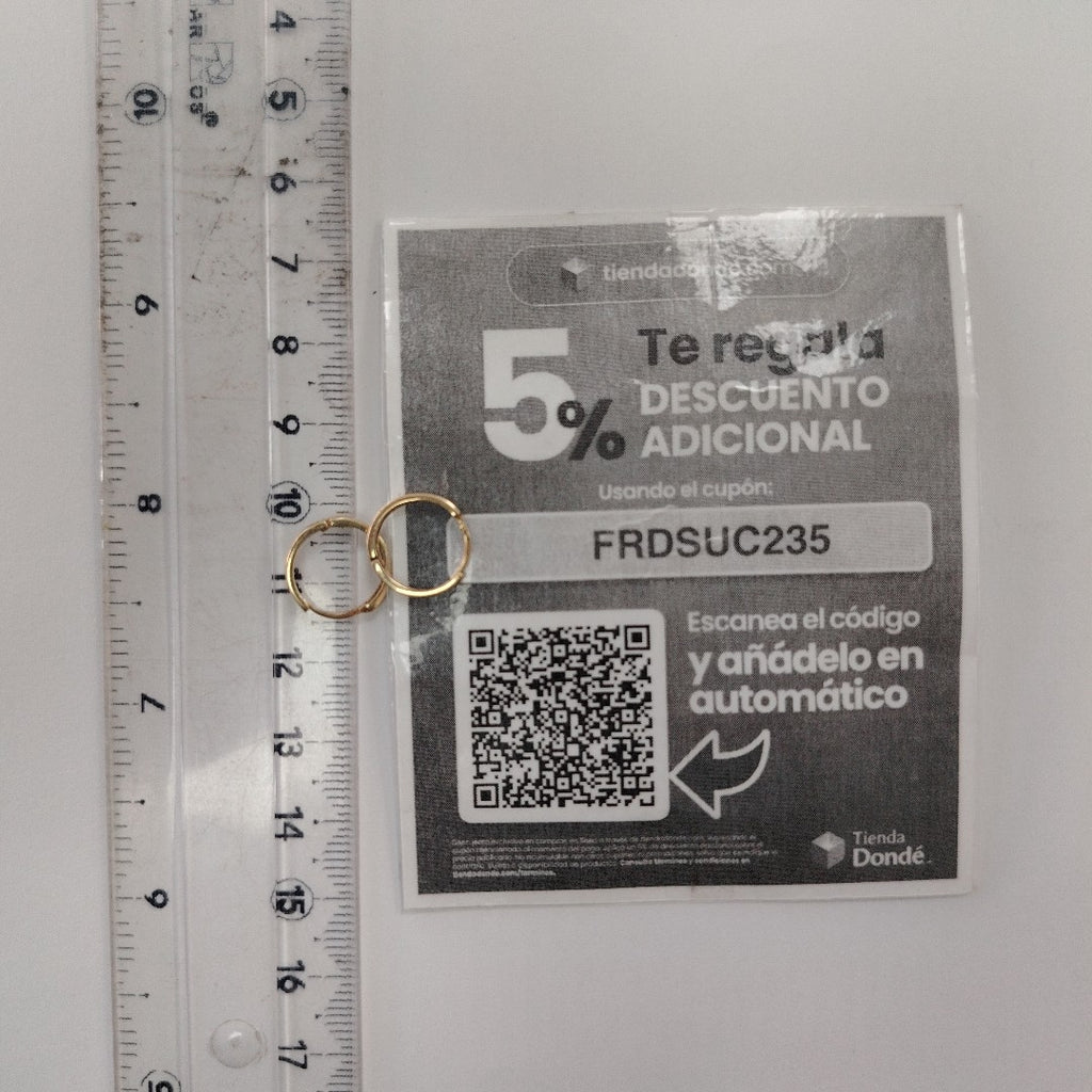 ARRACADAS PAR ORO 10 K 1 GRMS (SEMINUEVO)