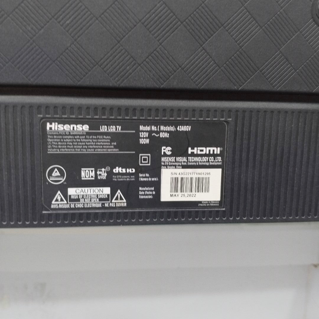 PANTALLA HISENSE 43A6GV (2022) 43" LED 4K (SEMINUEVO)