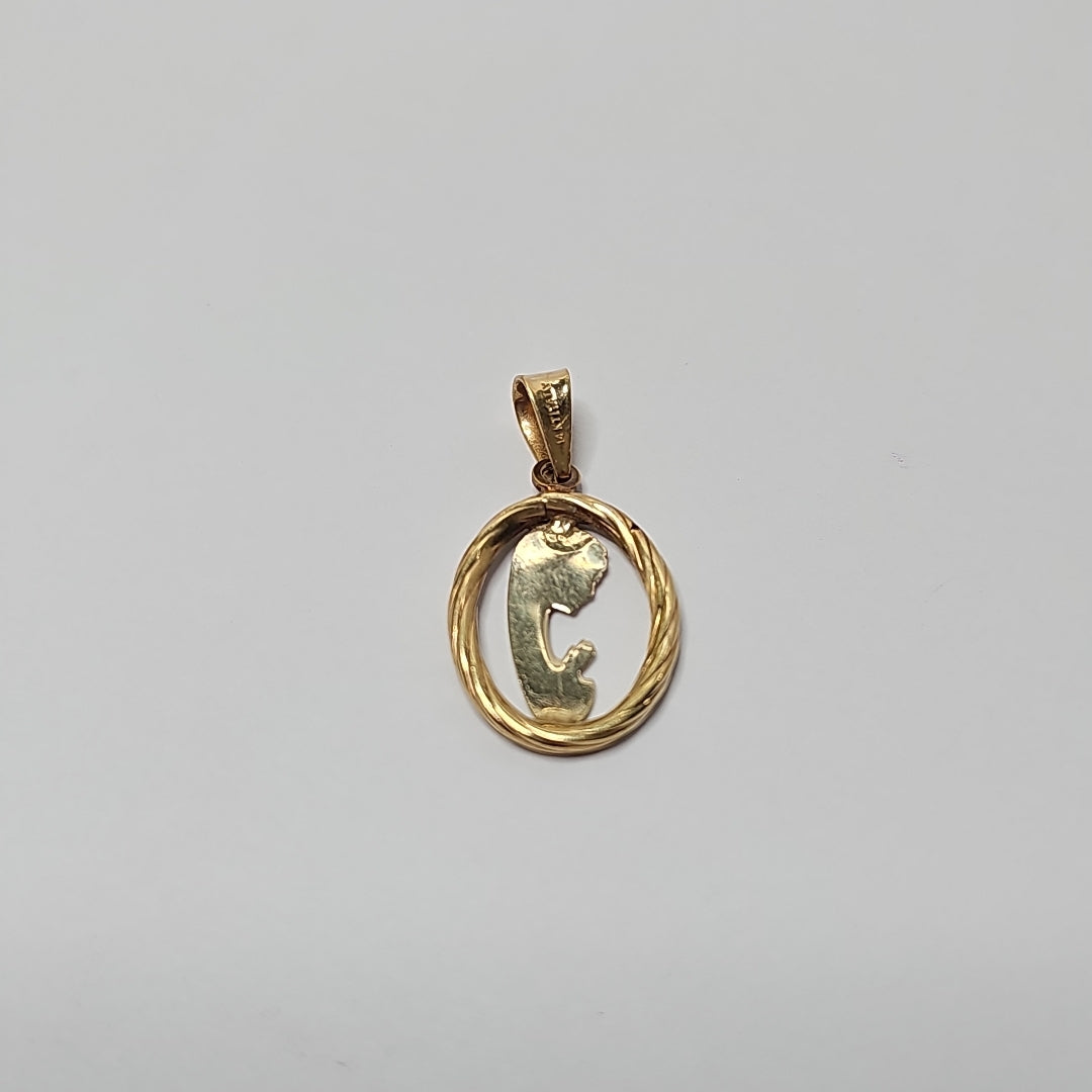 MEDALLA RELIGIOSA ORO 14 K 2,10 GRMS (SEMINUEVO)