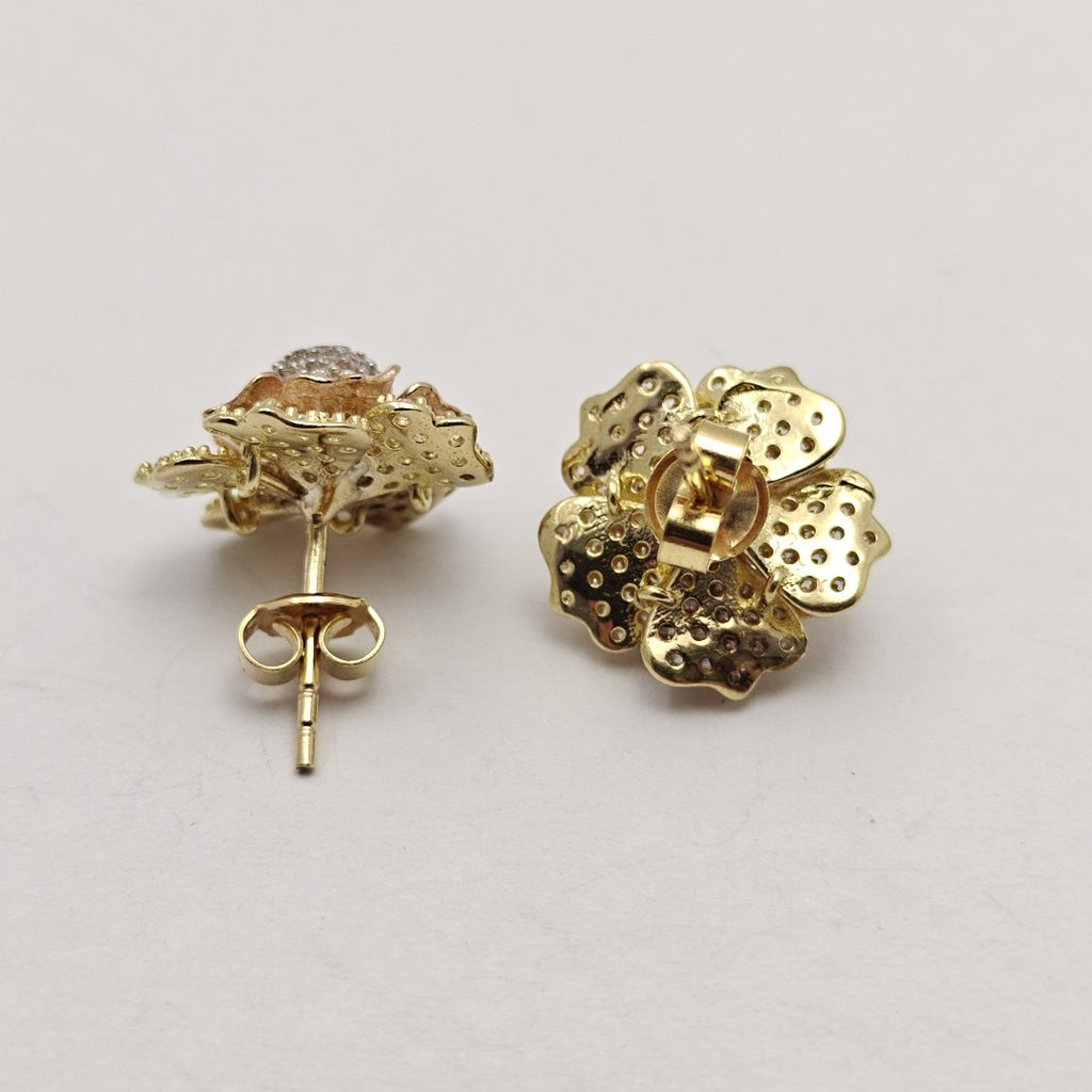 BROQUELES PAR ORO COMBINADO 14 K 5,30 GRMS (SEMINUEVO)