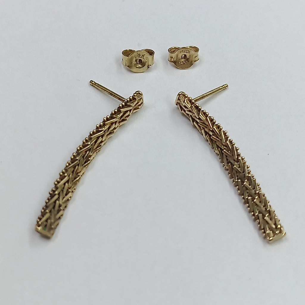 ARETES PAR ORO 14 K 3.2 GRMS (SEMINUEVO)