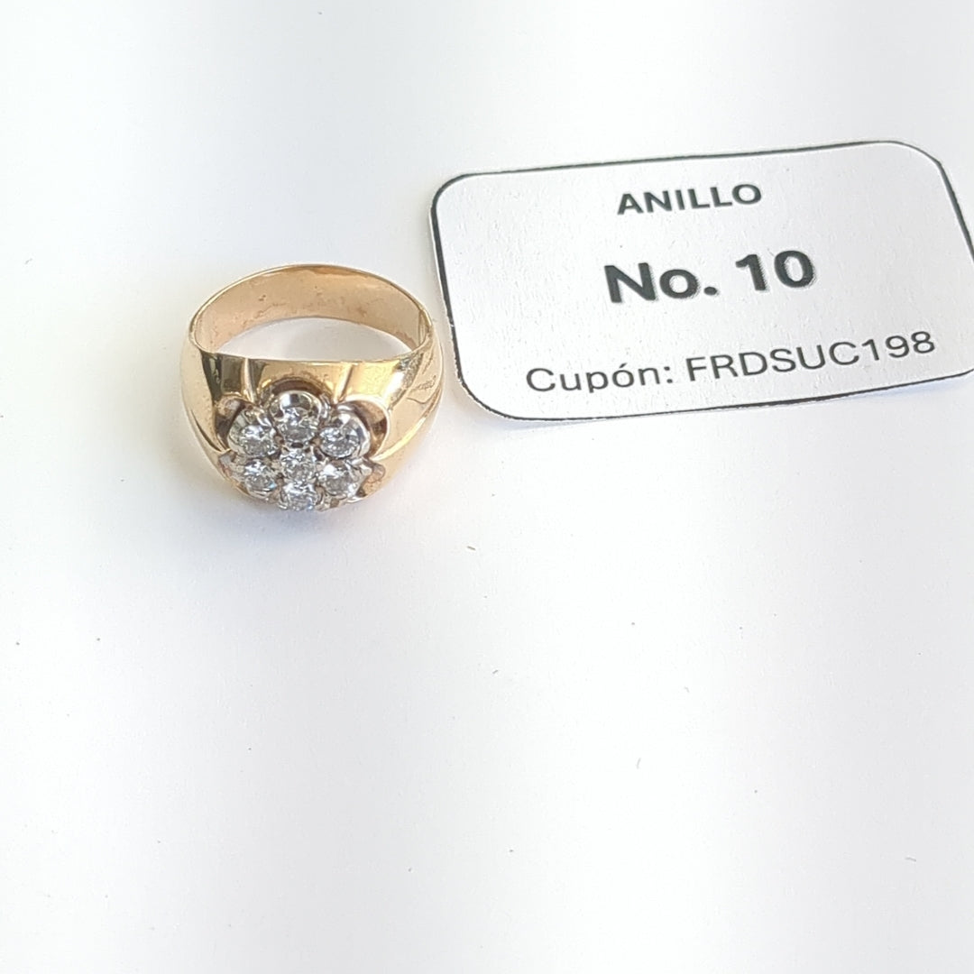 ANILLO ORO 14 K 10.7 GRMS (SEMINUEVO)