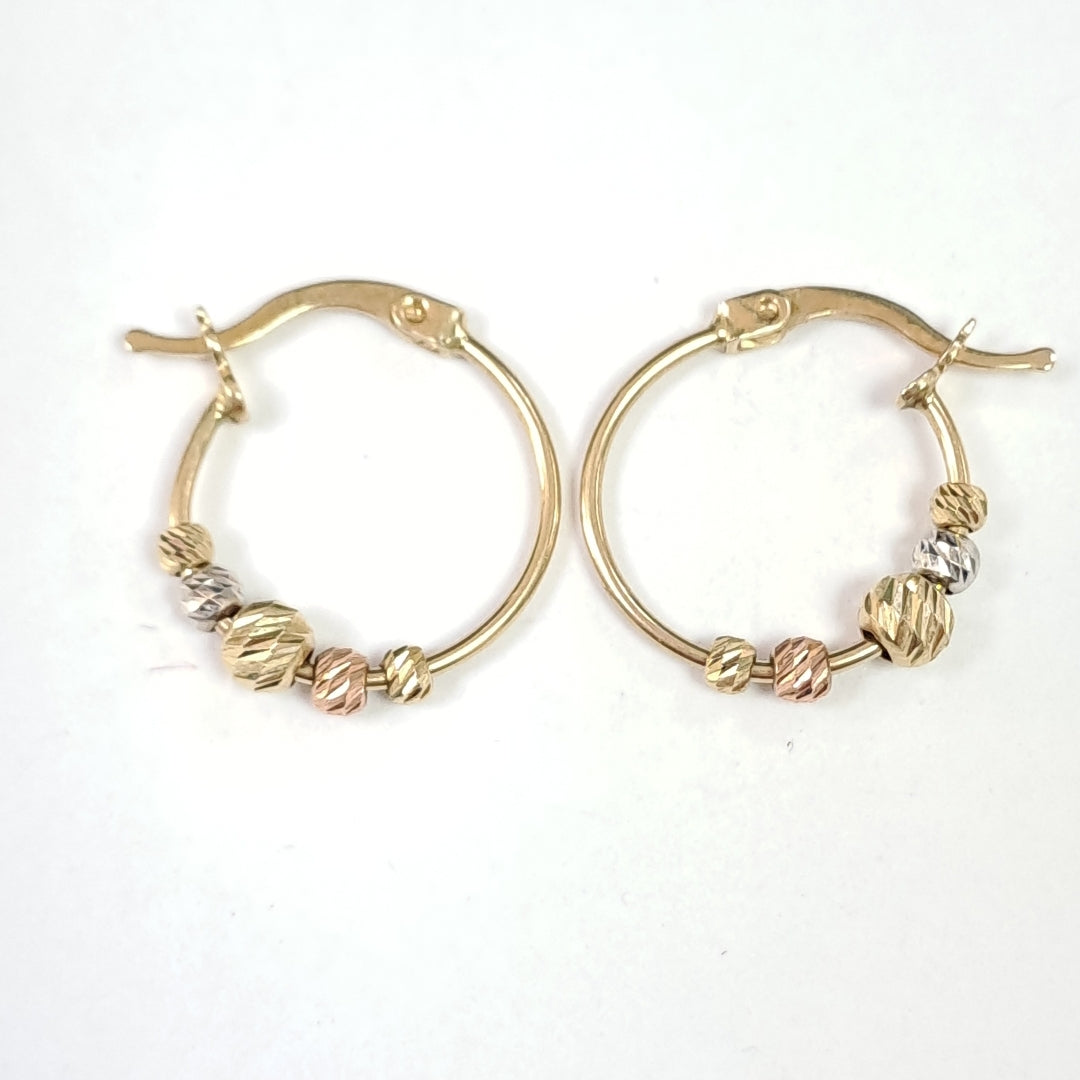 ARETES PAR ORO 14 K 2,00 GRMS (SEMINUEVO)