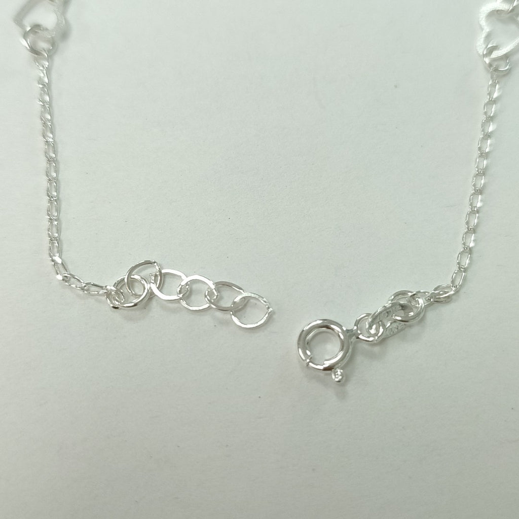 PULSERA TEJIDO LLAVE PLATA .925 18 CM 2.3 GR (NUEVO)