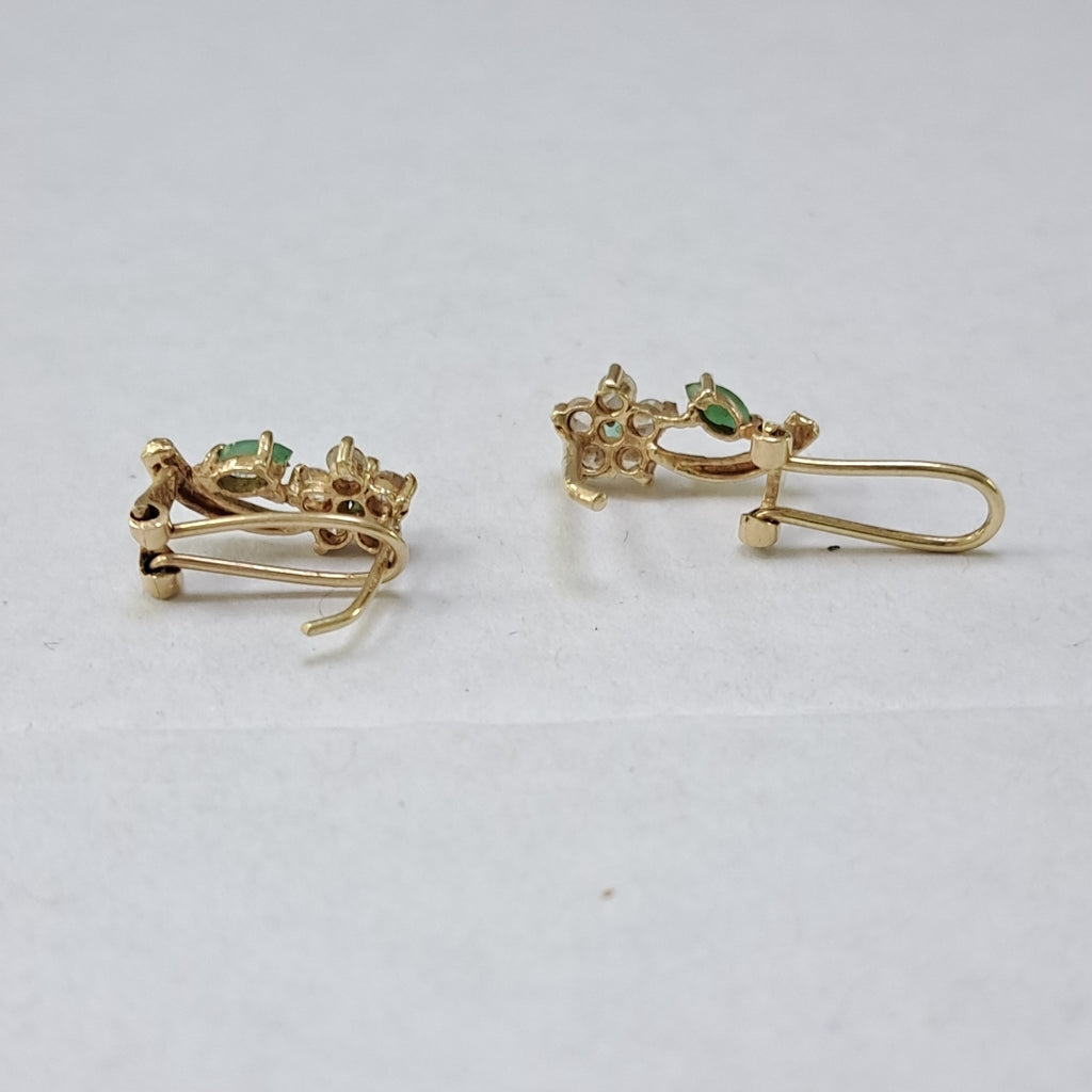 ARETES PAR ORO 14 K 2,10 GRMS (SEMINUEVO)