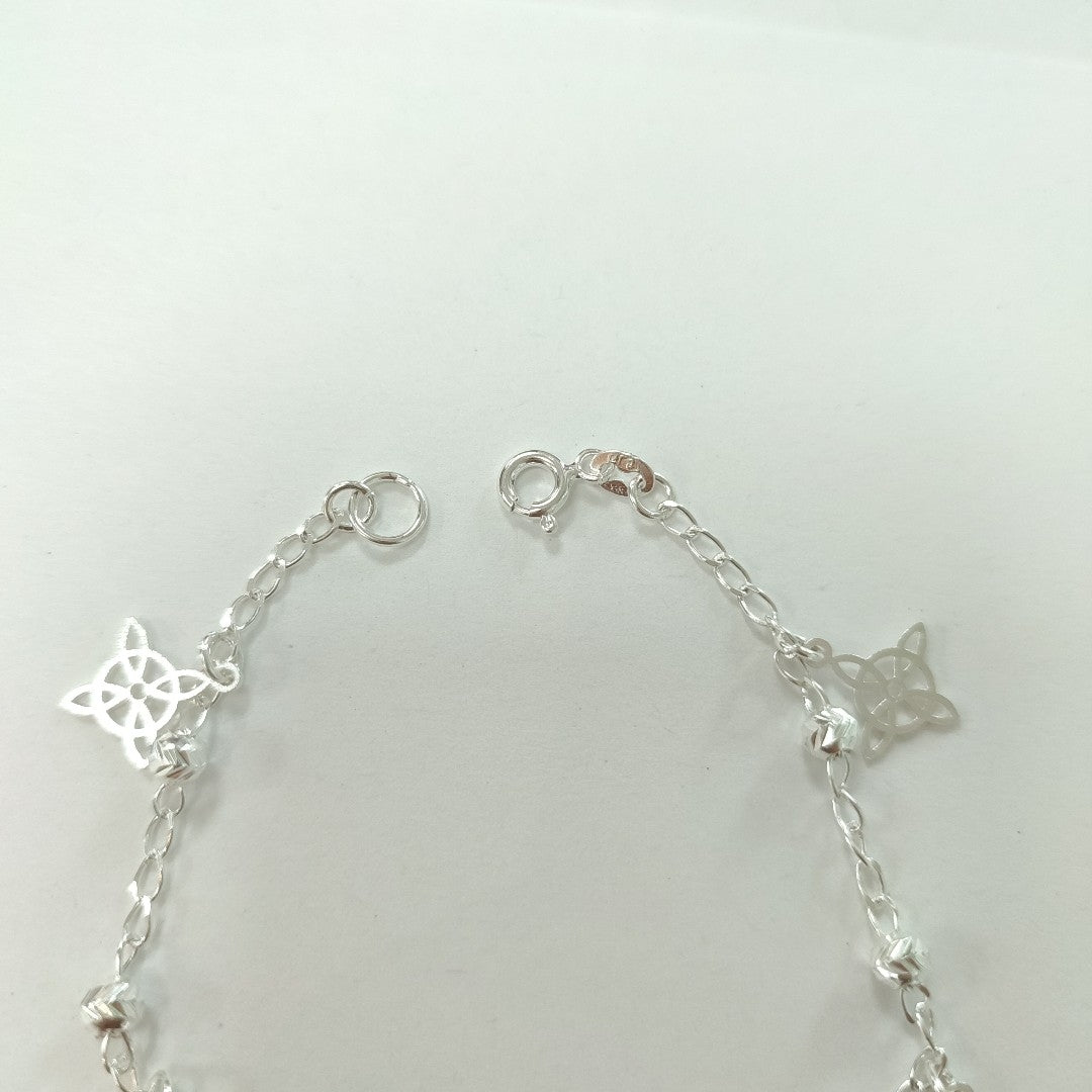 PULSERA TEJIDO ESPECIAL PLATA .925 18 CM 3.2 GR (NUEVO)