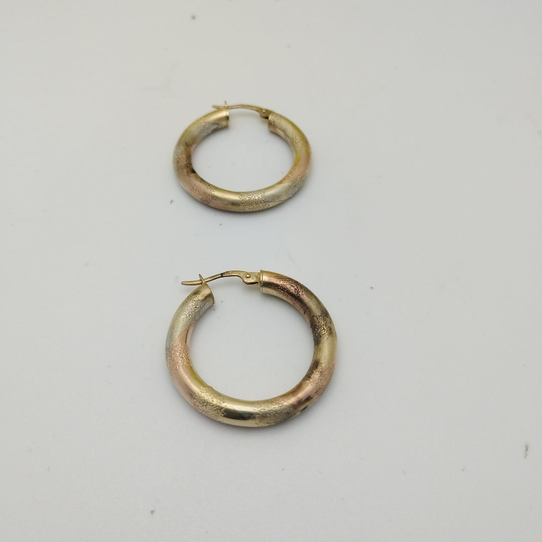 ARRACADAS PAR ORO 14 K 3.9 GRMS (SEMINUEVO)