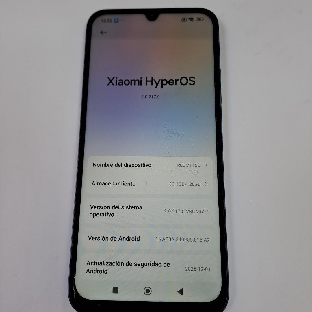 CELULAR XIAOMI REDMI 15C 25078RA3EL (2025) 128 GB SSD 4 GB RAM (SEMINUEVO)