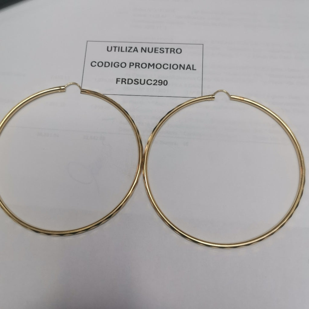 ARRACADAS PAR ORO 14 K 8 GRMS (SEMINUEVO)