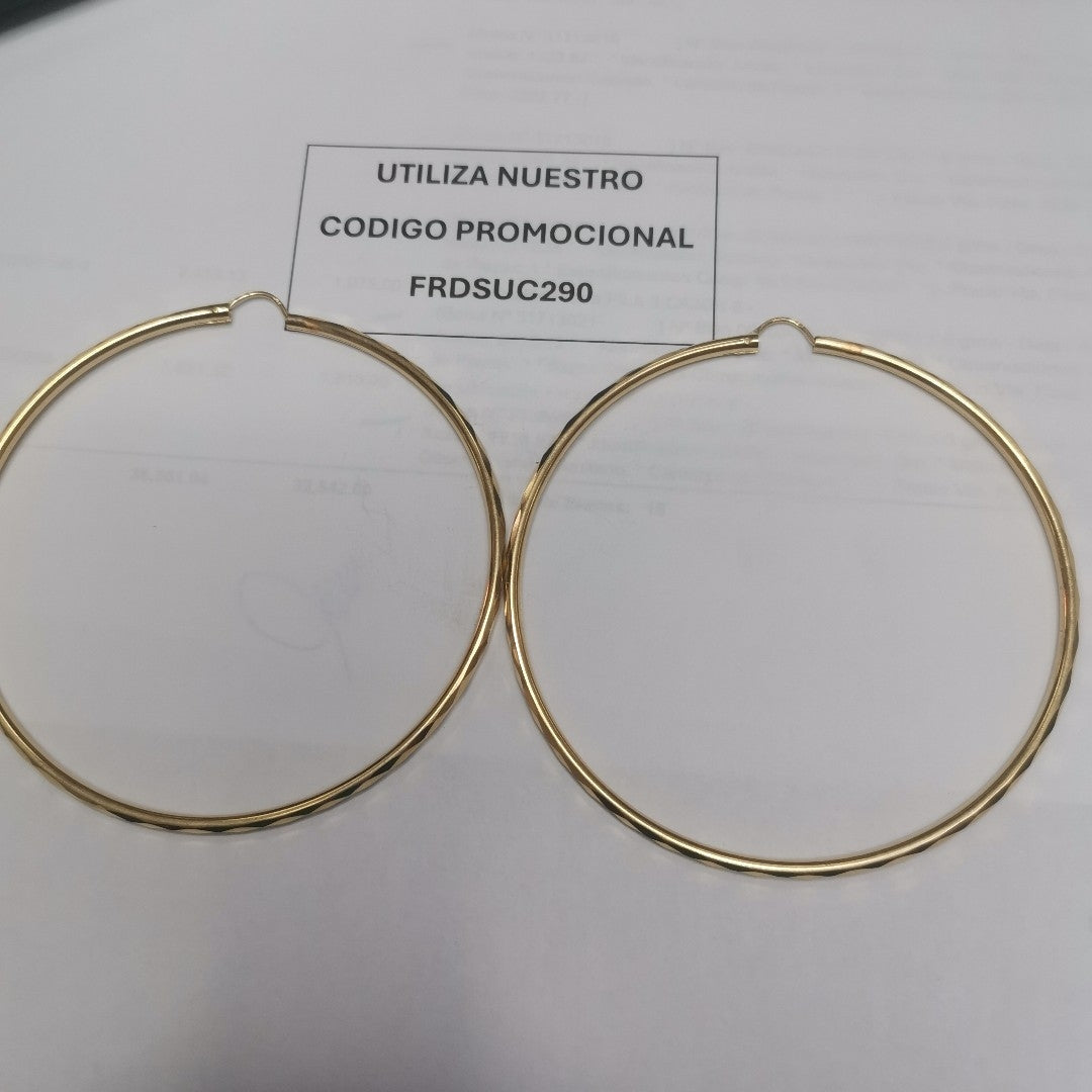 ARRACADAS PAR ORO 14 K 8 GRMS (SEMINUEVO)