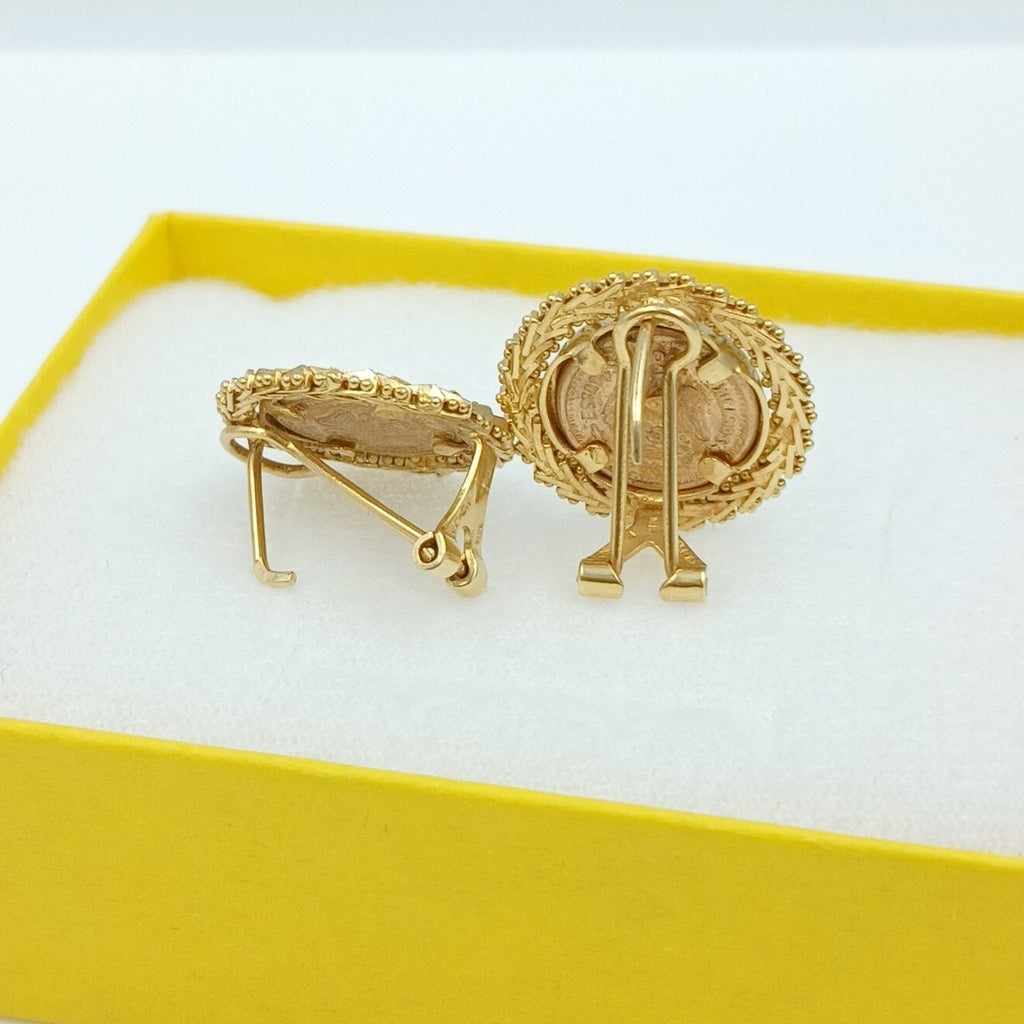 ARETES PAR ORO 14 K 7.4 GRMS (SEMINUEVO)