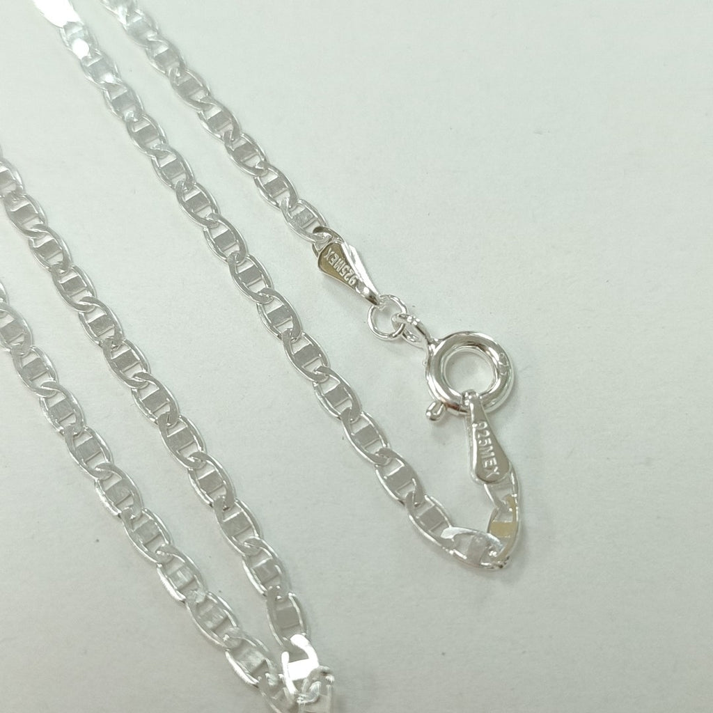 CADENA TEJIDO ESPEJO PLATA .925 55 CM 4 GR (NUEVO)