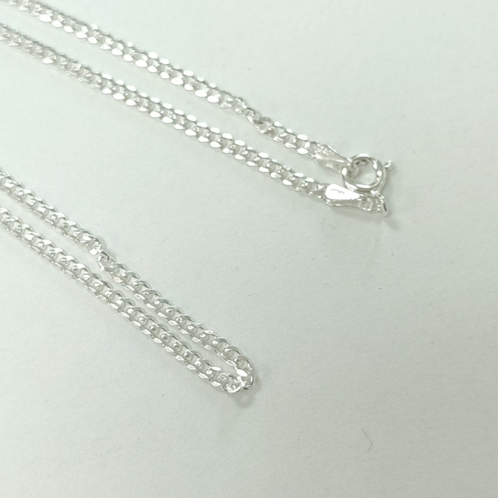 CADENA TEJIDO BARBADO PLATA .925 55 CM 5.4 GR (NUEVO)