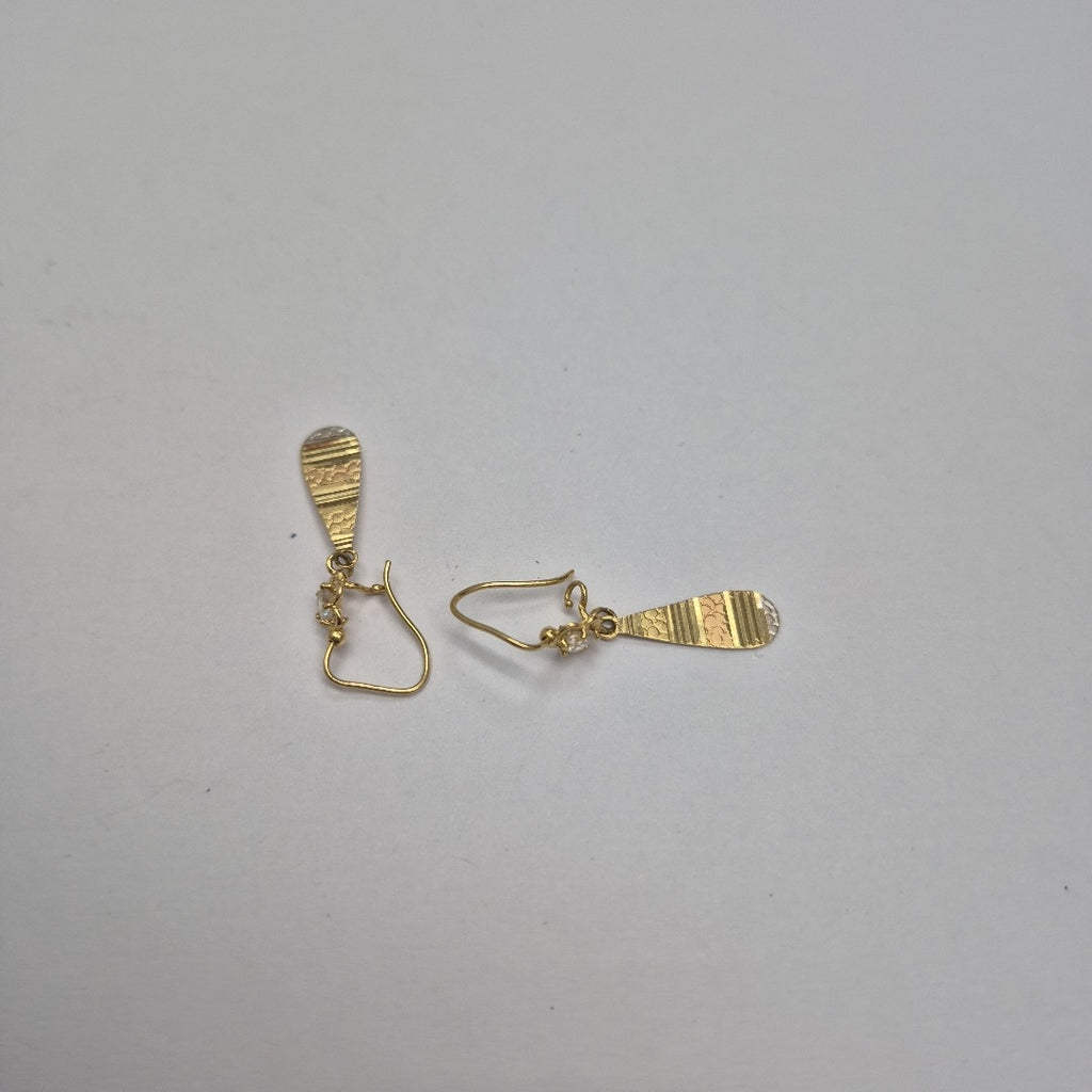 ARETES PAR ORO COMBINADO 14 K 1,70 GRMS (SEMINUEVO)