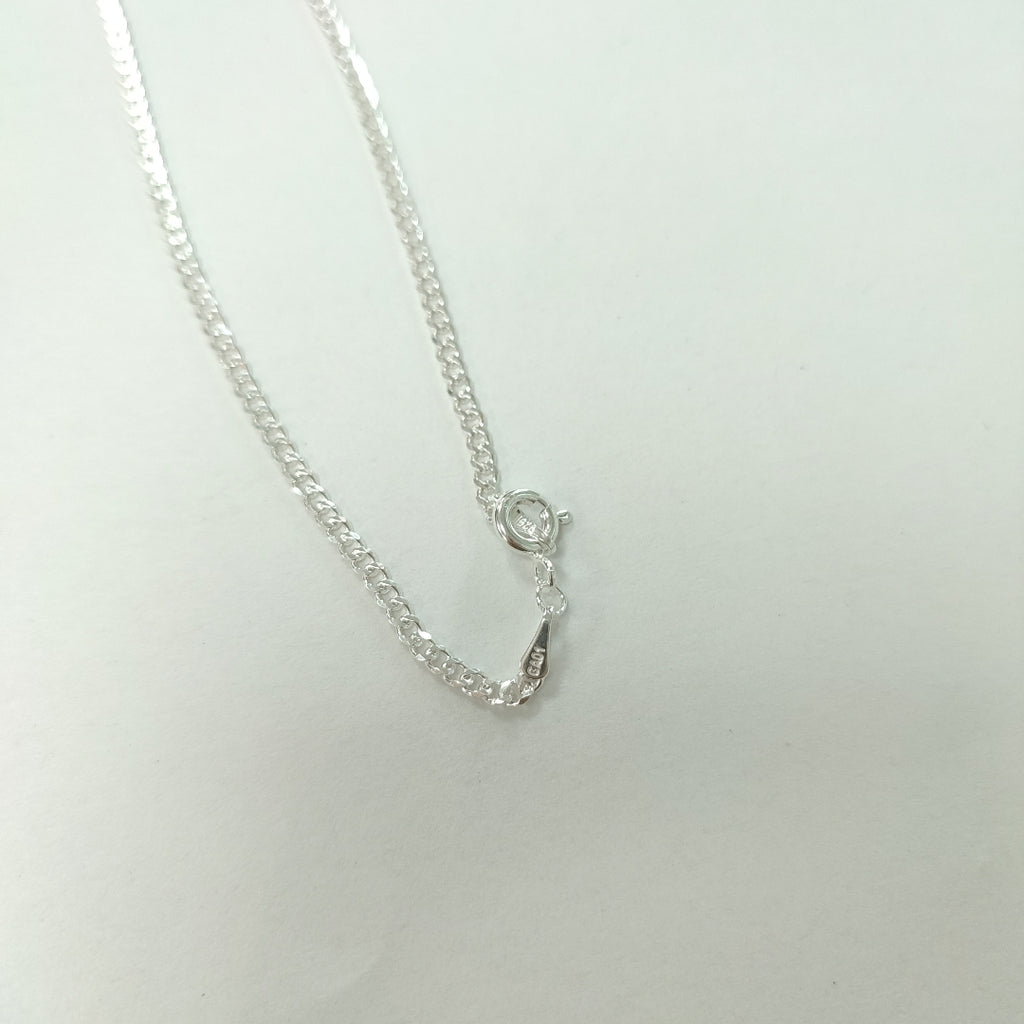CADENA TEJIDO BARBADO PLATA .925 55 CM 5.3 GR (NUEVO)