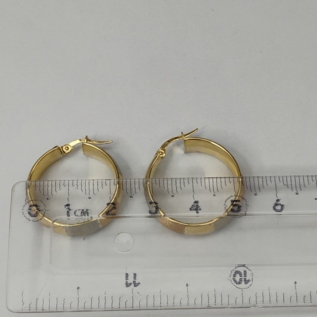ARRACADAS PAR ORO, RODIADO 14 K 3.3 GRMS (SEMINUEVO)