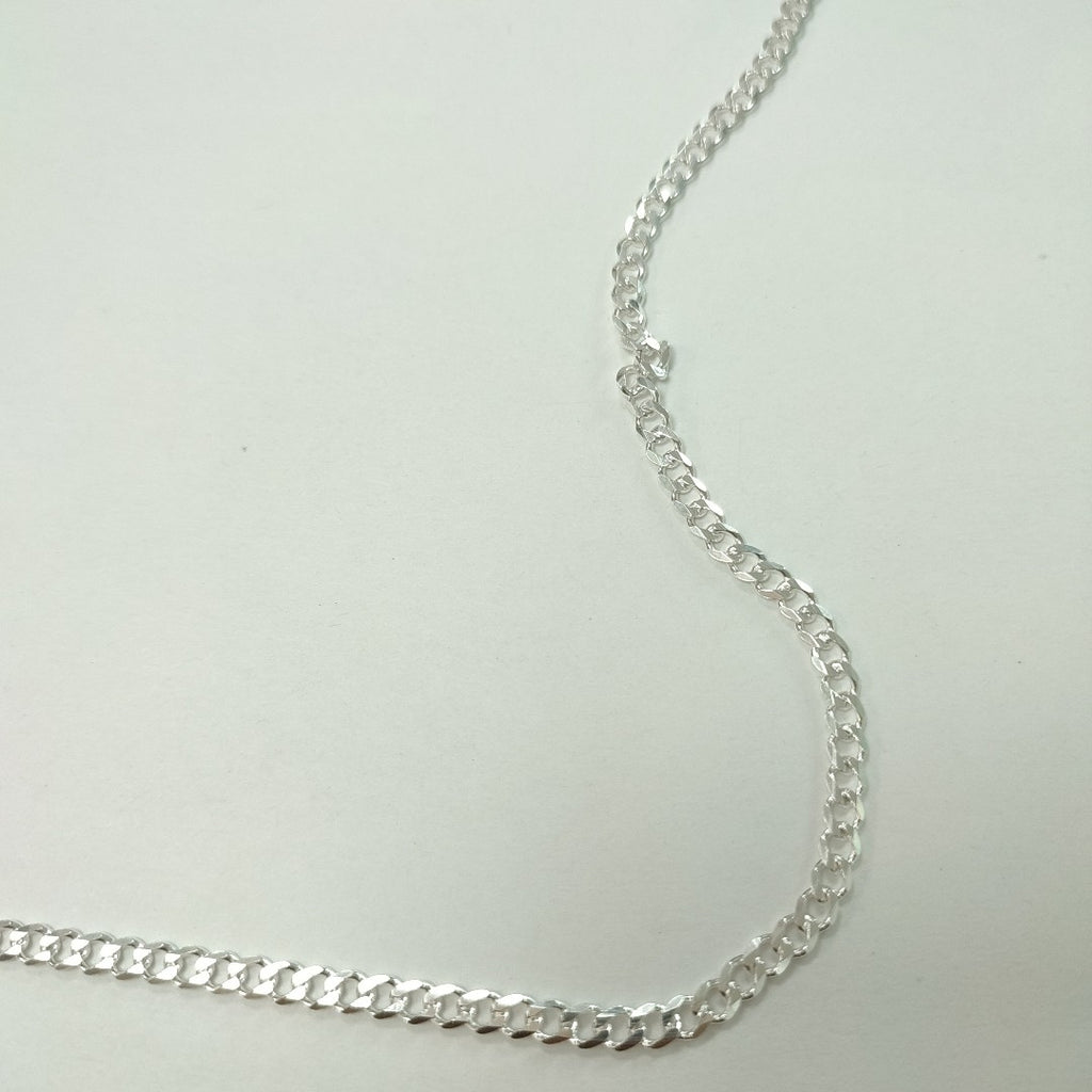 CADENA TEJIDO BARBADO PLATA .925 60 CM 13.8 GR (NUEVO)