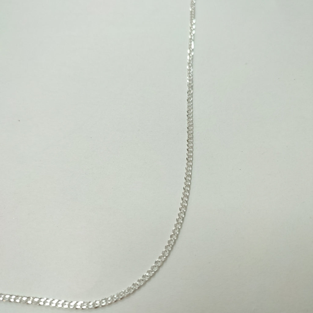 CADENA TEJIDO BARBADO PLATA .925 60 CM 5.7 GR (NUEVO)