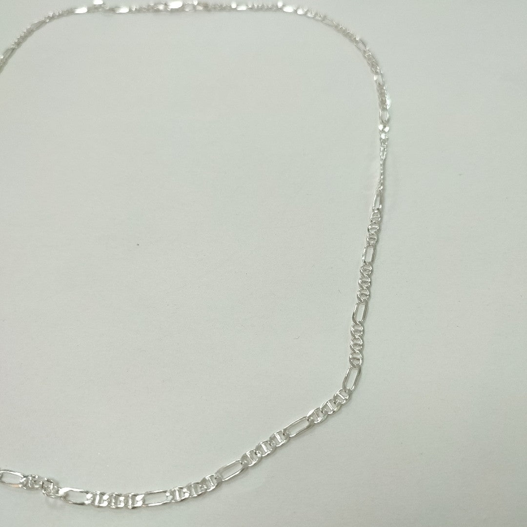 CADENA TEJIDO MARINERO PLATA .925 55 CM 7.9 GR (NUEVO)