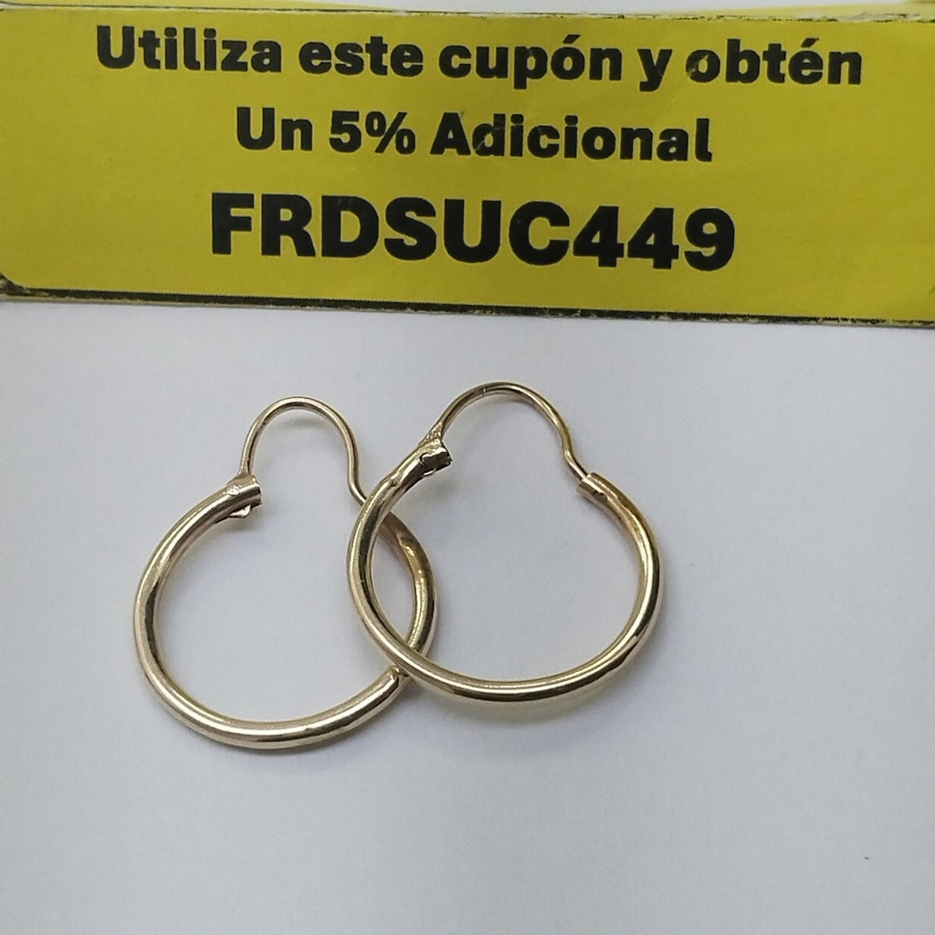 ARRACADAS PAR ORO 14 K 1.8 GRMS (SEMINUEVO)
