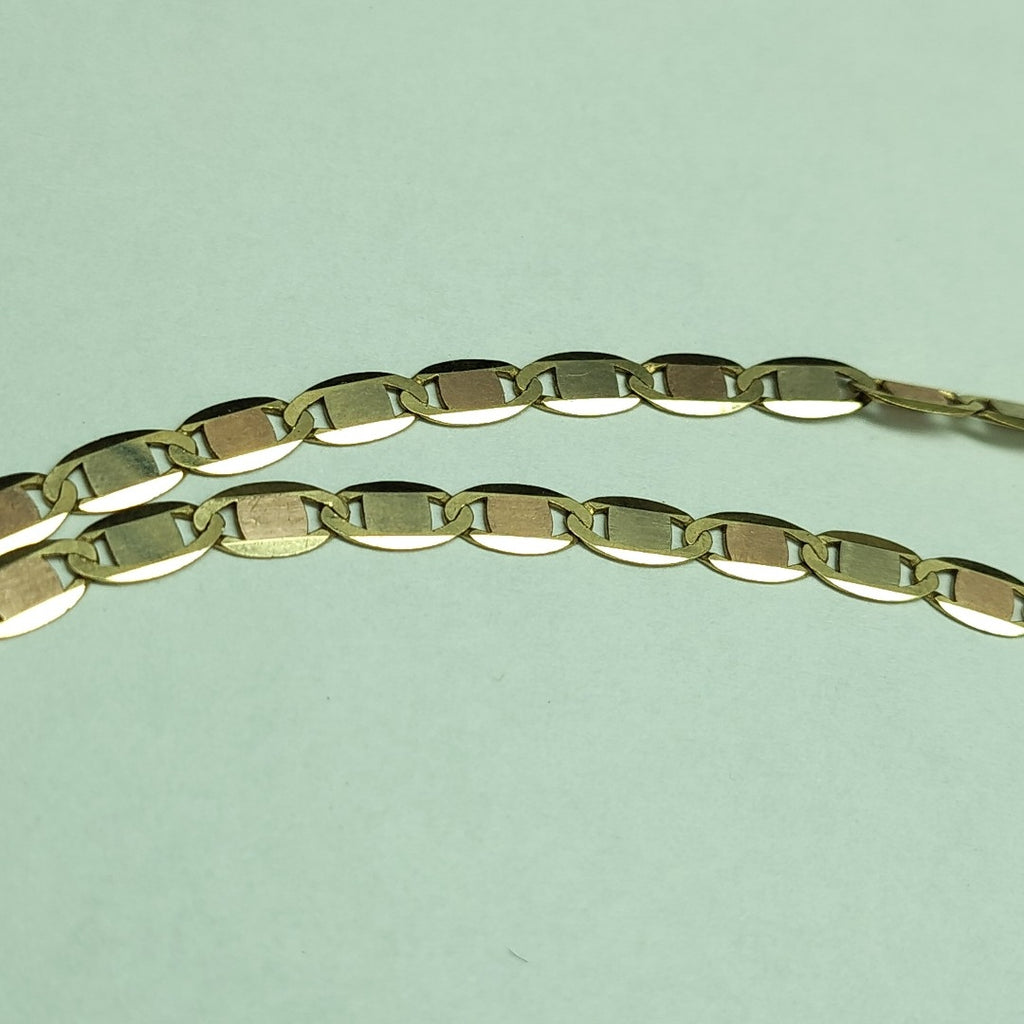 CADENA ORO COMBINADO 14 K 9,90 GRMS (SEMINUEVO)
