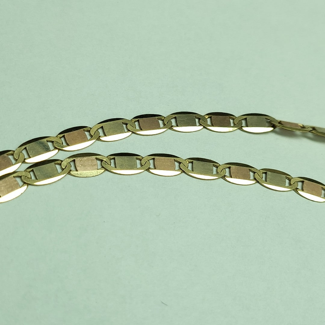 CADENA ORO COMBINADO 14 K 9,90 GRMS (SEMINUEVO)