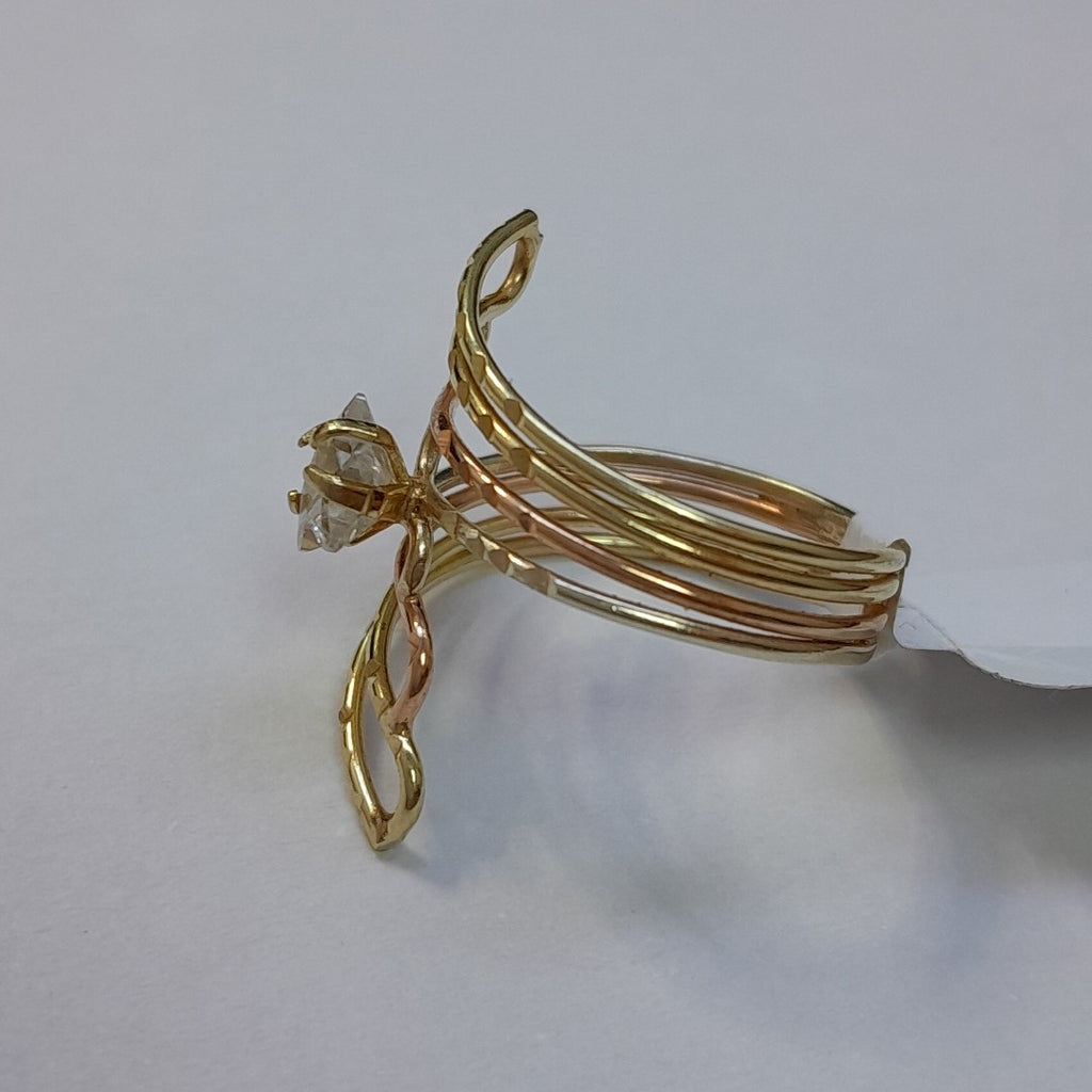 ANILLITO ORO COMBINADO 14 K 2,40 GRMS (SEMINUEVO)