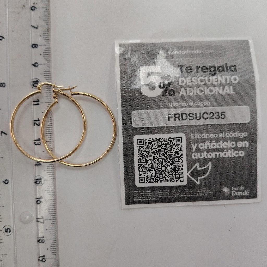 ARRACADAS PAR ORO 10 K 2.6 GRMS (SEMINUEVO)
