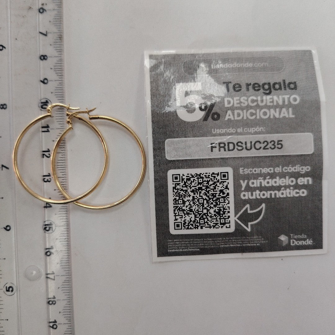 ARRACADAS PAR ORO 10 K 2.6 GRMS (SEMINUEVO)