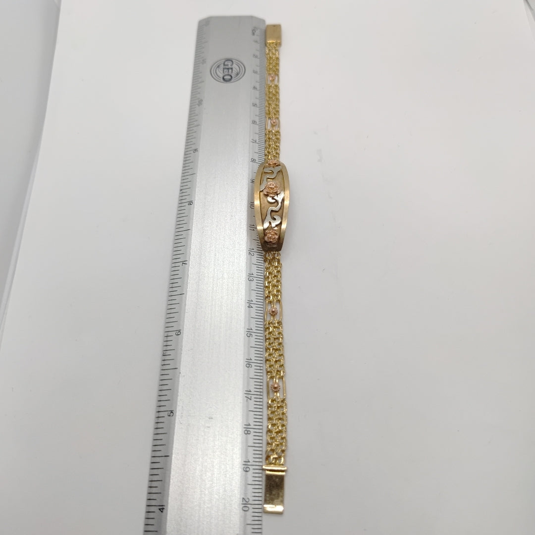 ESCLAVA ORO, ORO COMBINADO 10 K 13 GRMS (SEMINUEVO)