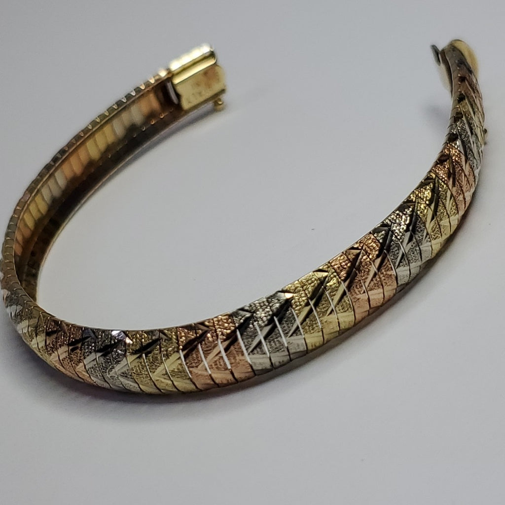 PULSERA ORO COMBINADO 14 K 19,70 GRMS (SEMINUEVO)