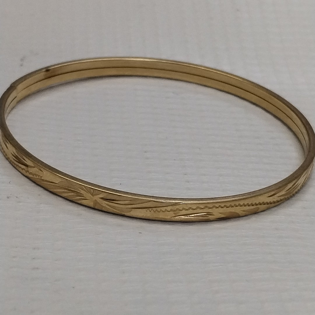 PULSERA RIGIDA ORO 10 K 4.8 GRMS (SEMINUEVO)