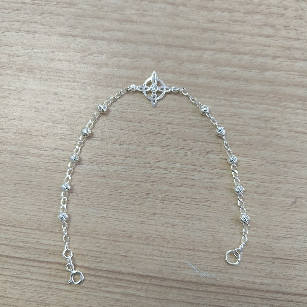 PULSERA TEJIDO ESPECIAL PLATA .925 18 CM 2.9 GR (NUEVO)
