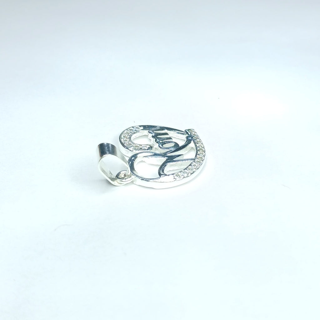 DIJE CORAZON C/CIRCONIAS PLATA .925 3.1 GR (NUEVO)