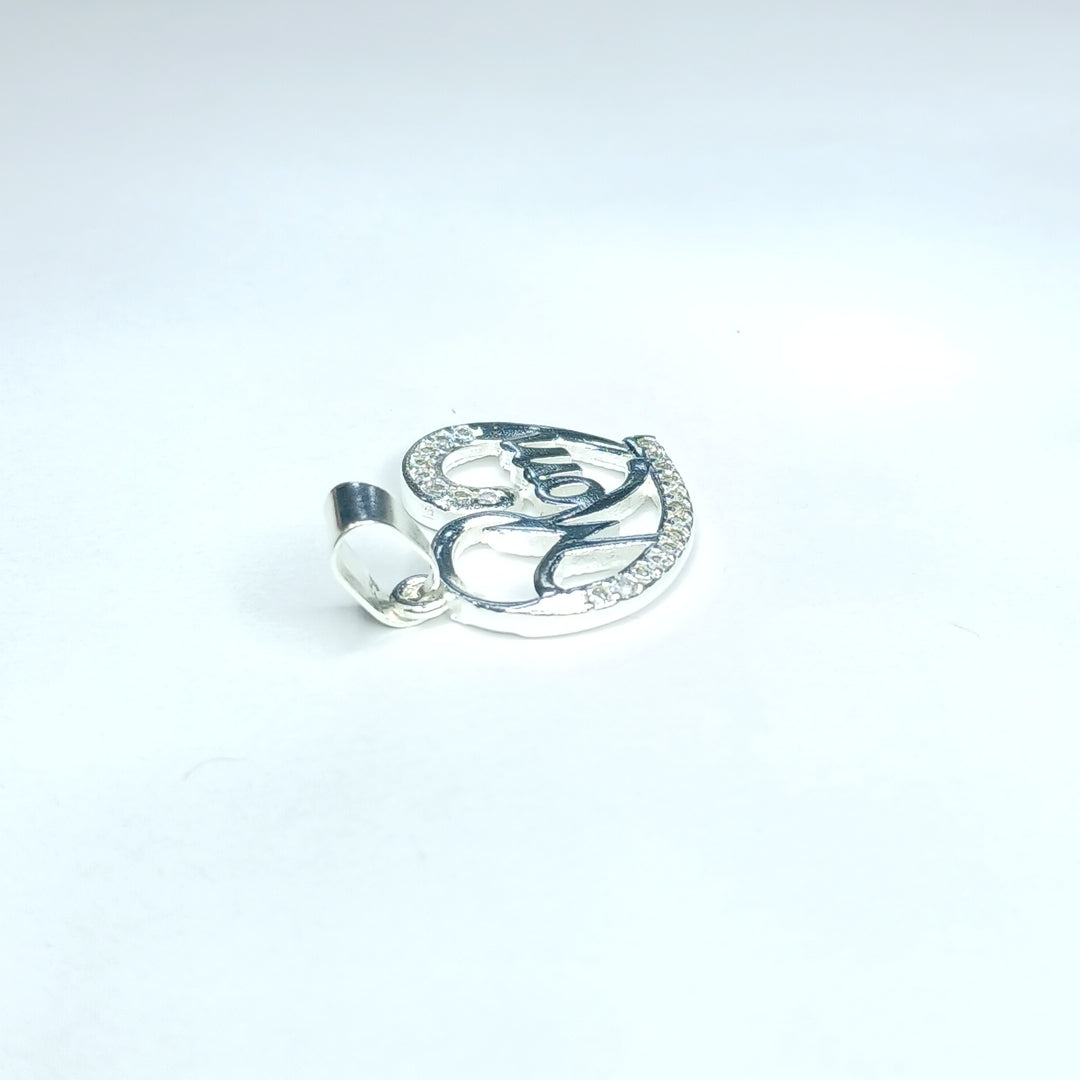 DIJE CORAZON C/CIRCONIAS PLATA .925 3.1 GR (NUEVO)